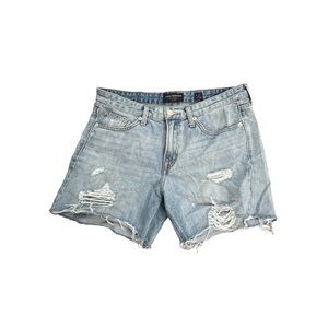 LUCKY BRAND | Boyfriend Short Distressed Destroyed Denim Jean Cut Off Short 8 29